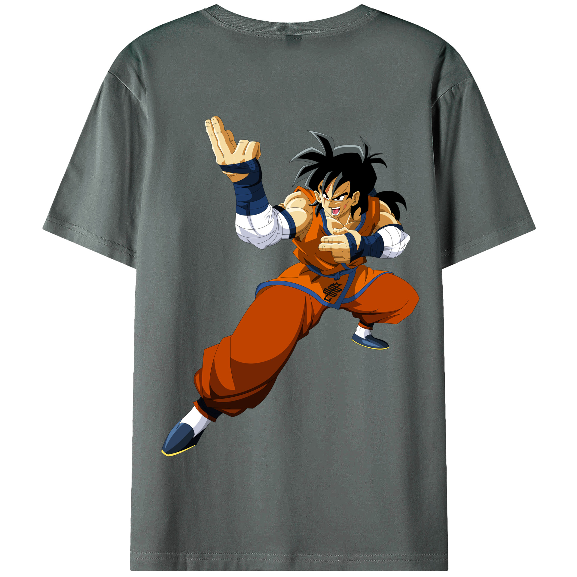 （画像用） ドラゴンボール ヤムチャ DRAGON BALL Yamcha 綿100％半袖Tシャツ（背面プリント）